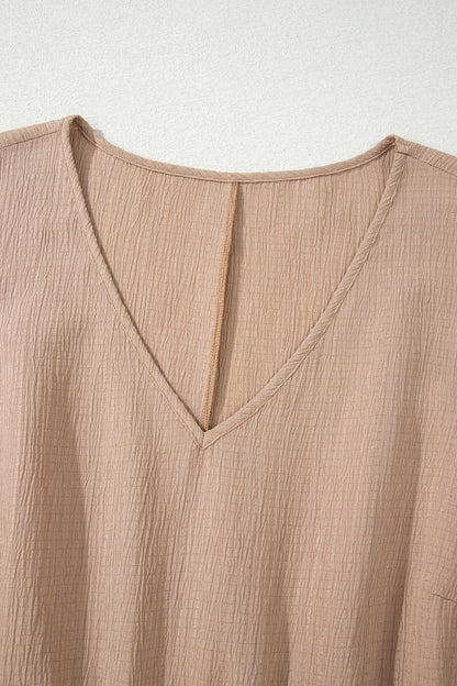 Threaded Pear Kaylee Ruffled Short Sleeve PLUS Dress
