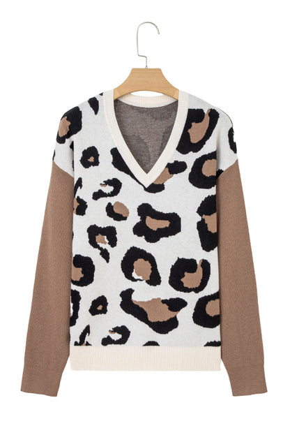 Threaded Pear Jocelyn Block Patchwork Sleeve Sweater