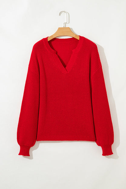 Threaded Pear Evelyn Knit Drop Shoulder Sweater