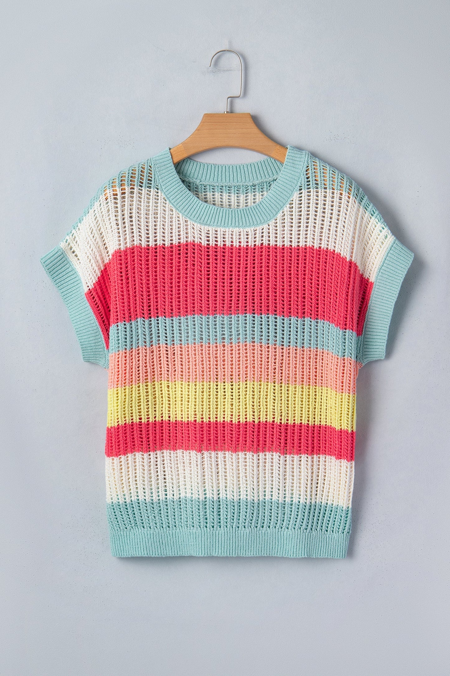Threaded Pear Joelle Knit Short Sleeve Sweater
