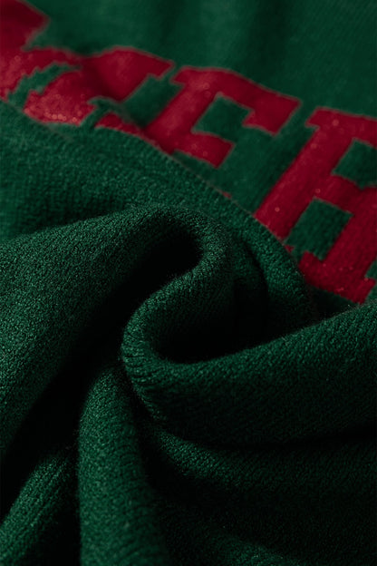 Threaded Pear Merry Christmas Raglan Sleeve Sweater