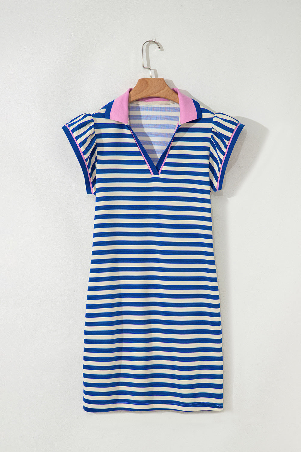 Threaded Pear Paislee Flutter Sleeve Short Dress
