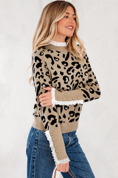Threaded Pear Amelia Ribbed Detail Cuffed Sweater