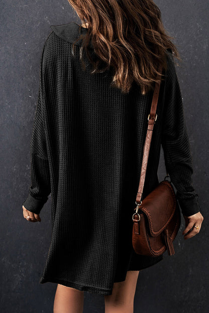 Threaded Pear Nina Waffle Knit Long Sleeve Top