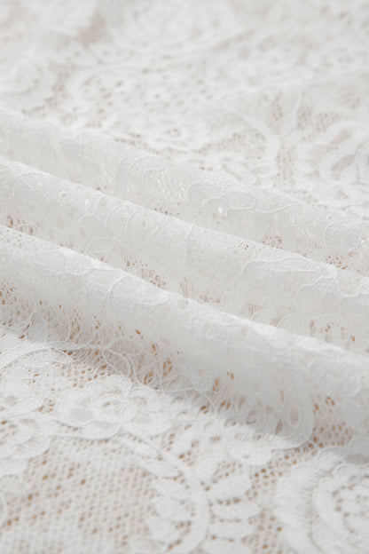 Threaded Pear Maxine Lace Overlay Long Dress