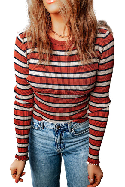 Threaded Pear Martha Knit Slim Fit Top