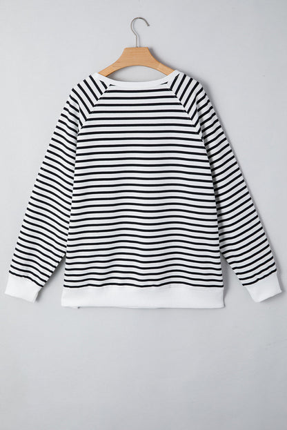 Threaded Pear Amelia Side Slits Loose Sweatshirt