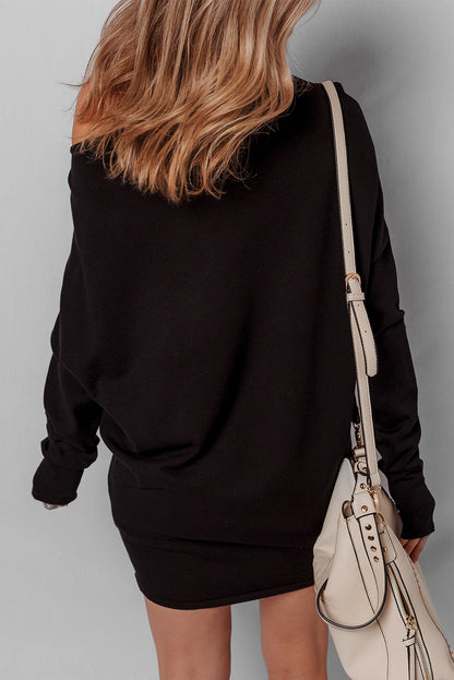 Threaded Pear Scarlett Sleeve Shift Mini Sweater