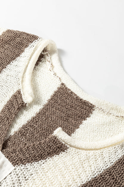 Threaded Pear Holland Colorblock Bracelet Sleeve Sweater