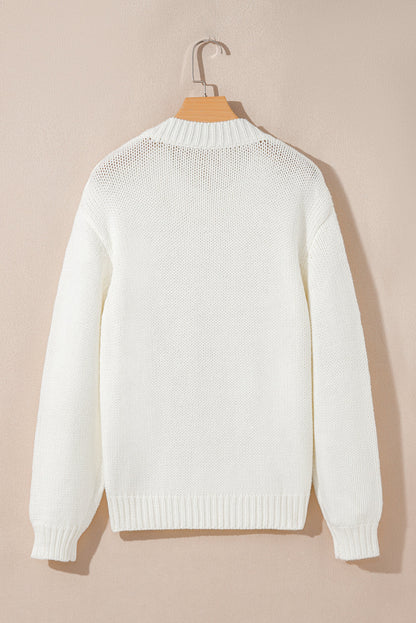 Threaded Pear Amanda Embroidered Bow Boots Sweater