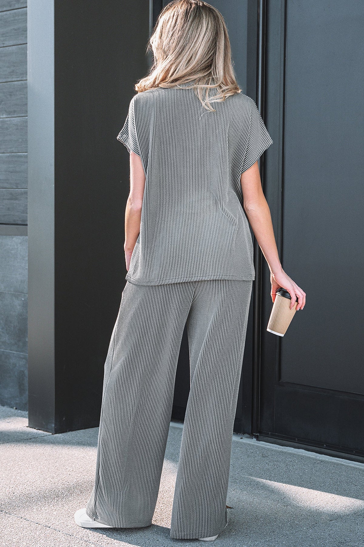 Threaded Pear Guinevere Ribbed High Loose Tee