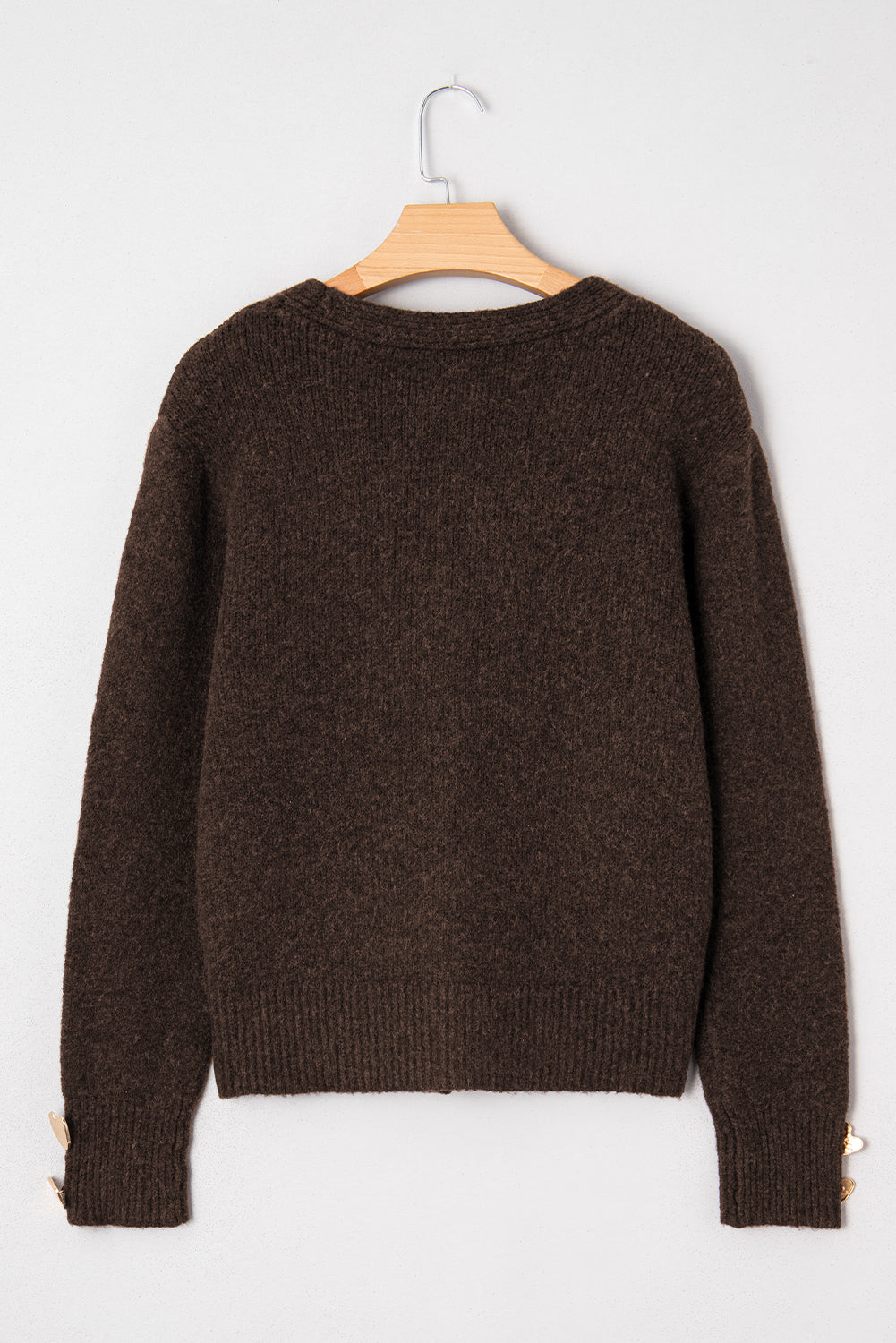 Threaded Pear Kassidy Heart Metal Cardigan Sweater