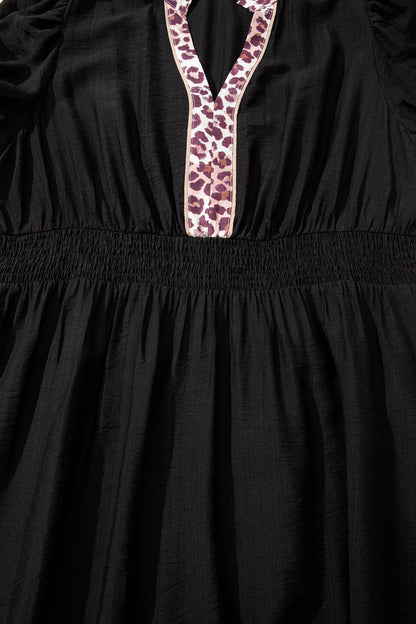 Threaded Pear Ana Smocked Waist Ruffled PLUS Dress