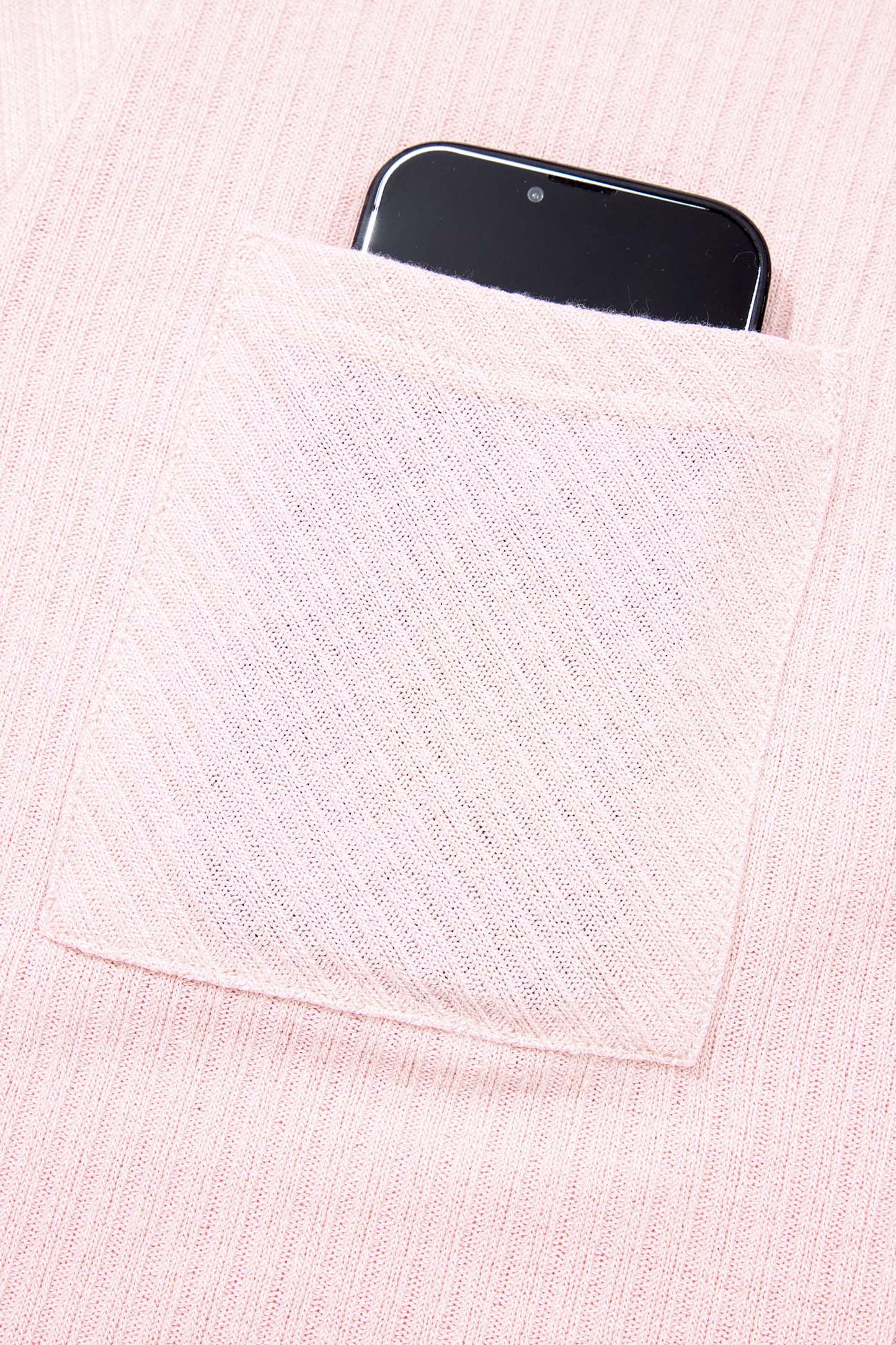 Threaded Pear Marley Light Collared Ribbed Tee
