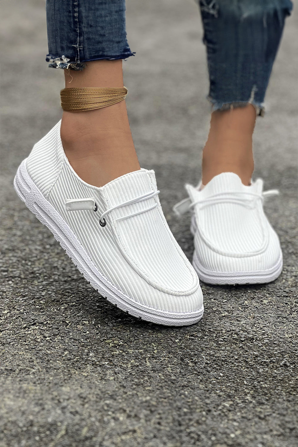 Threaded Pear Sophia Decor Slip On Shoes