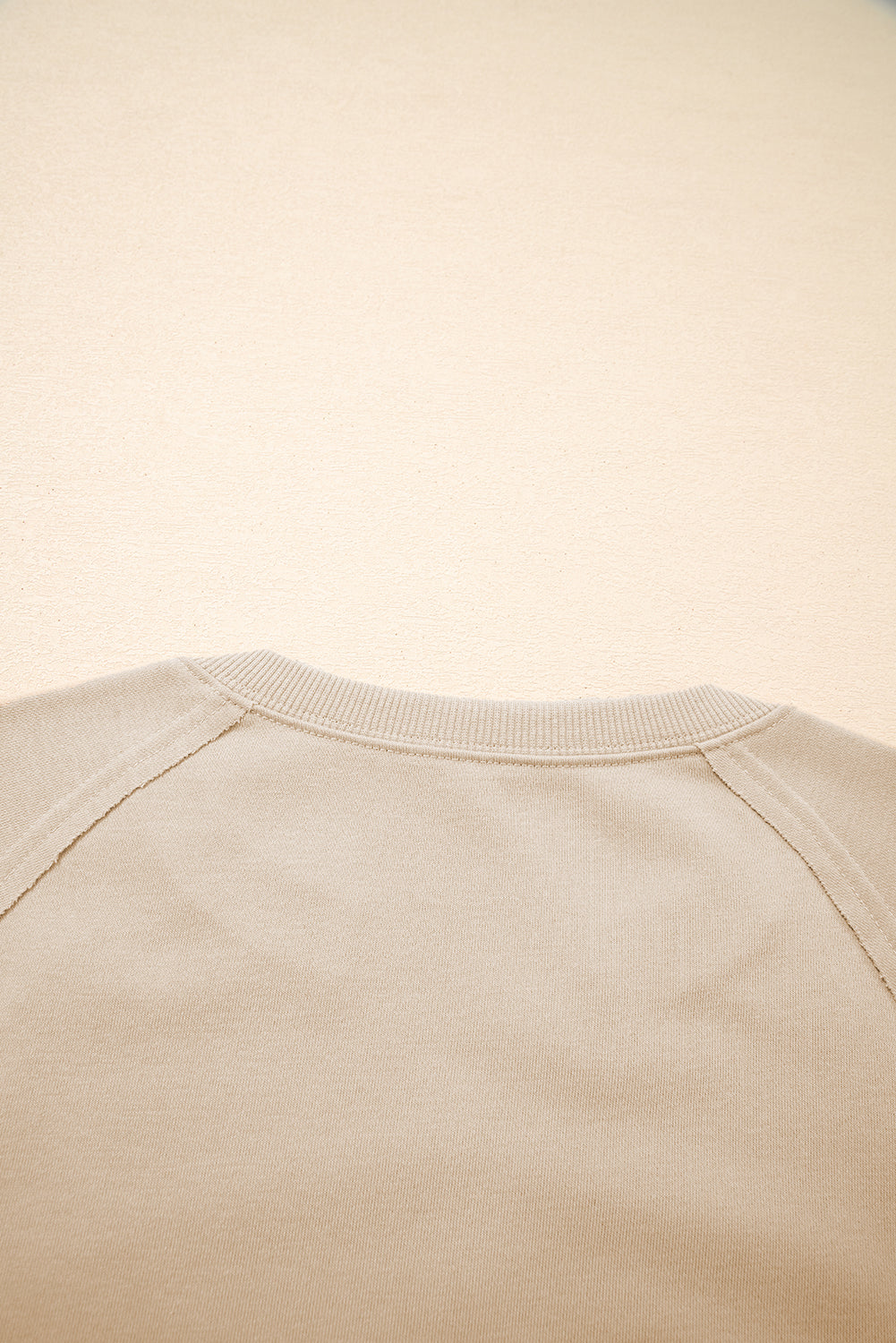 Threaded Pear Ashley Sleeve Side Slit Sweatshirt