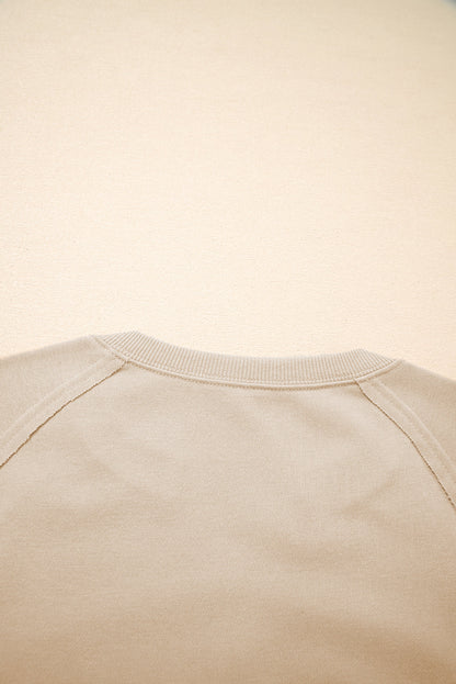 Threaded Pear Ashley Sleeve Side Slit Sweatshirt