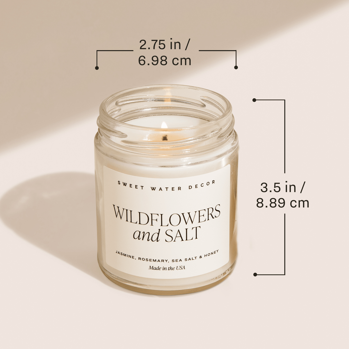 Christmas Soy Candle - Clear Jar - 9 oz