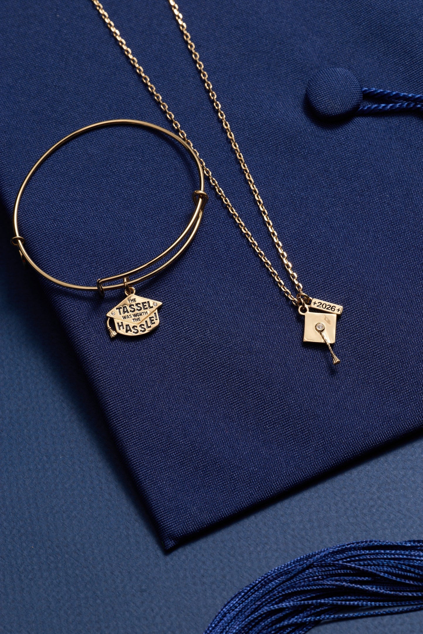 "The Tassel Was Worth The Hassle" Charm Bangle