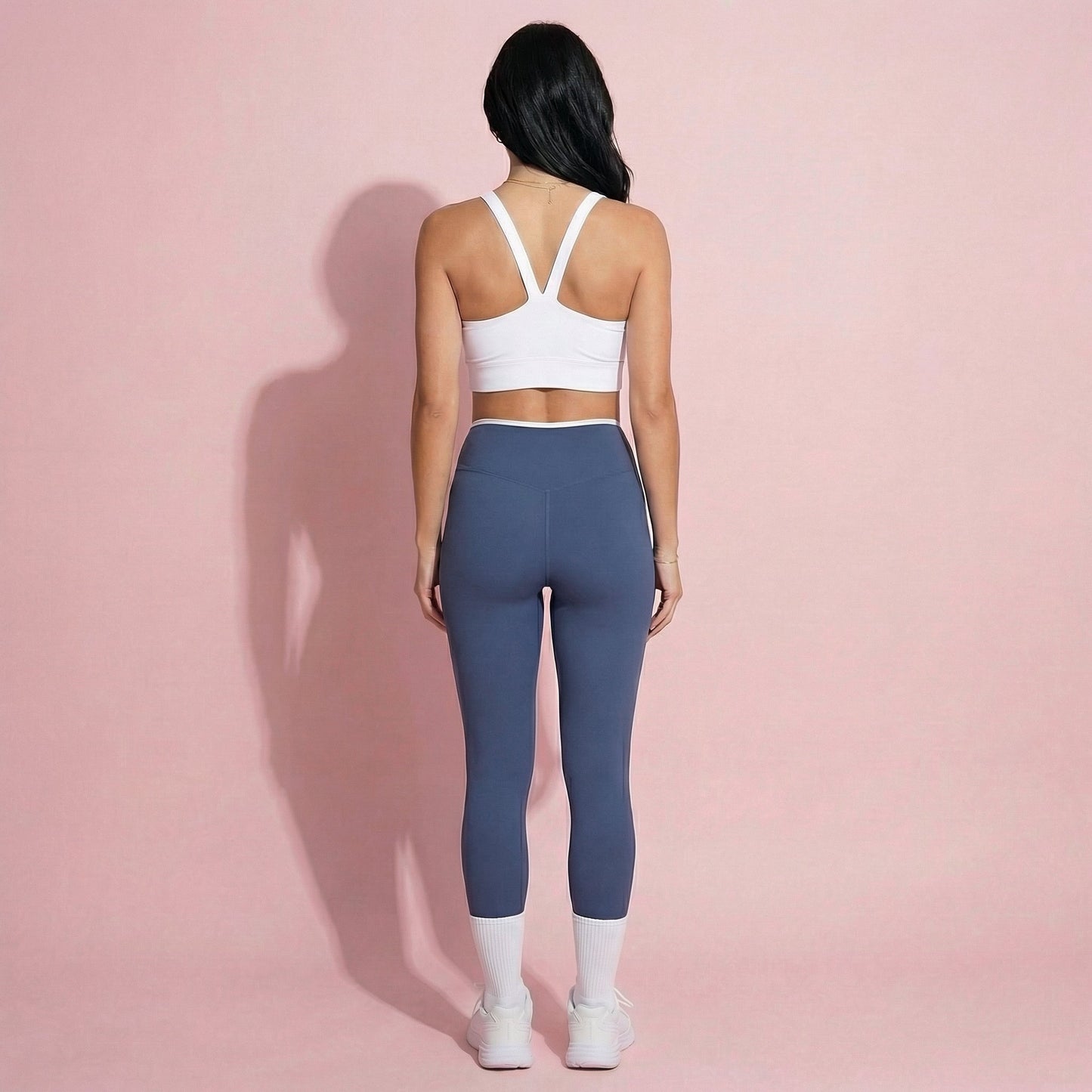 Anna-Kaci Active Women's High Waist Crossover Leggings with Contoured Fit and V-Shaped Waistband