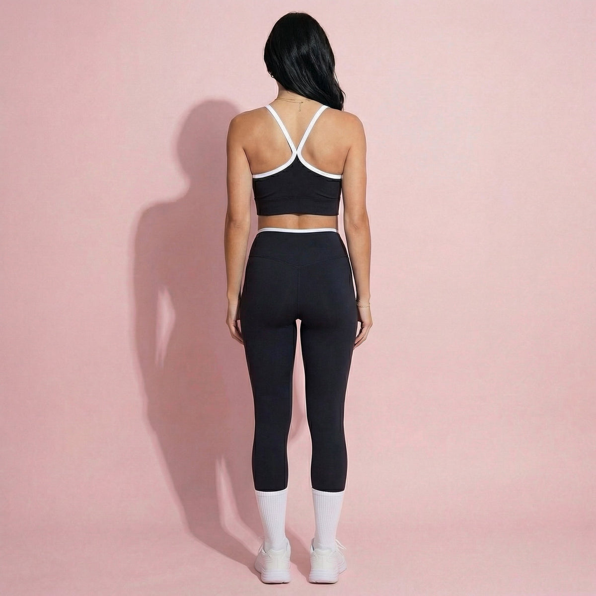 Anna-Kaci Active Women's High Waist Crossover Leggings with Contoured Fit and V-Shaped Waistband
