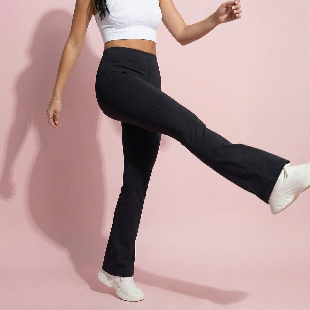 Anna-Kaci Active Women's High Waist Flare Leg Yoga Pants with Stretch Fit and Contoured Waistband