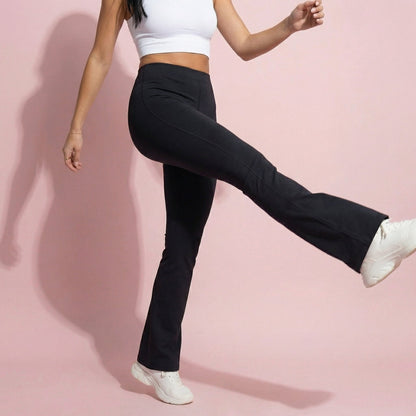 Anna-Kaci Active Women's High Waist Flare Leg Yoga Pants with Stretch Fit and Contoured Waistband