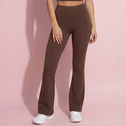 Anna-Kaci Active Women's High Waist Flare Leg Yoga Pants with Stretch Fit and Contoured Waistband