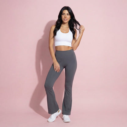 Anna-Kaci Active Women's High Waist Flare Leg Yoga Pants with Stretch Fit and Contoured Waistband