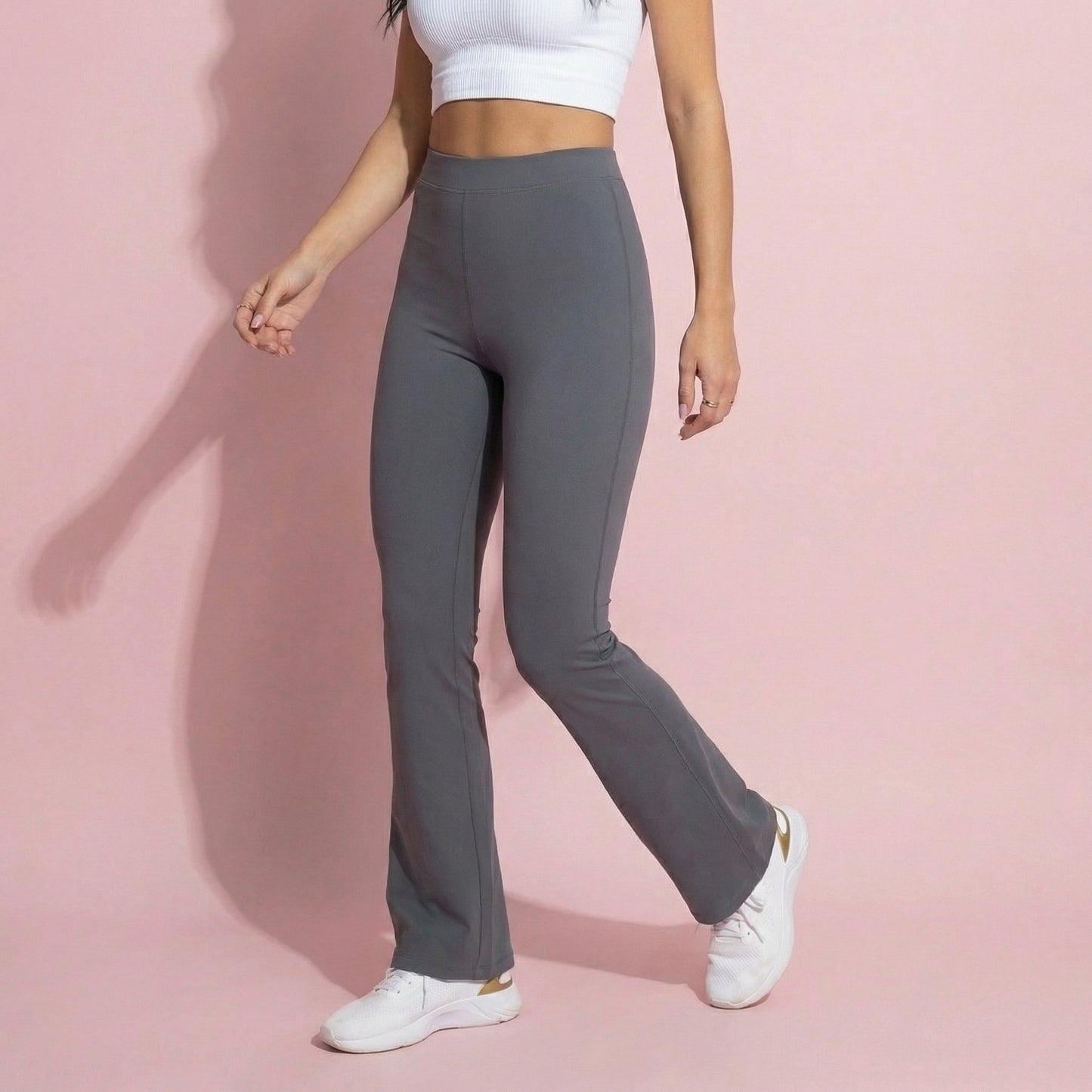 Anna-Kaci Active Women's High Waist Flare Leg Yoga Pants with Stretch Fit and Contoured Waistband