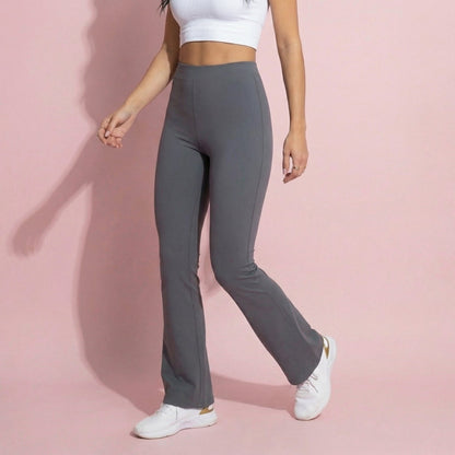 Anna-Kaci Active Women's High Waist Flare Leg Yoga Pants with Stretch Fit and Contoured Waistband