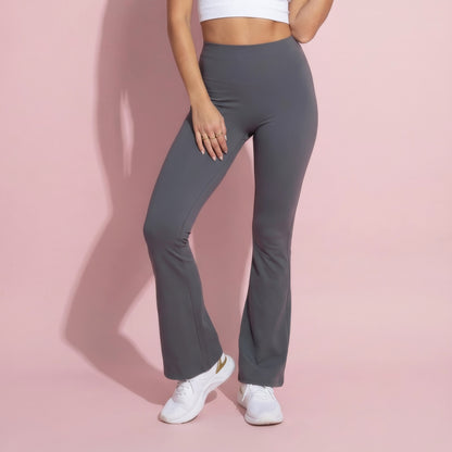 Anna-Kaci Active Women's High Waist Flare Leg Yoga Pants with Stretch Fit and Contoured Waistband