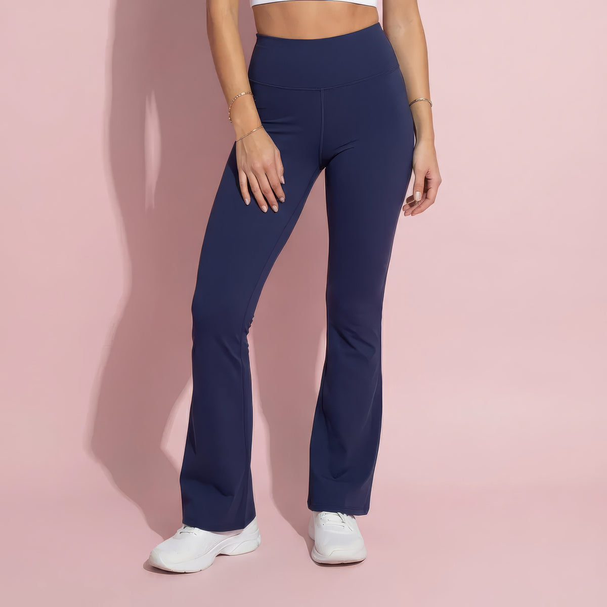 Anna-Kaci Active Women's High Waist Flare Leg Yoga Pants with Stretch Fit and Contoured Waistband