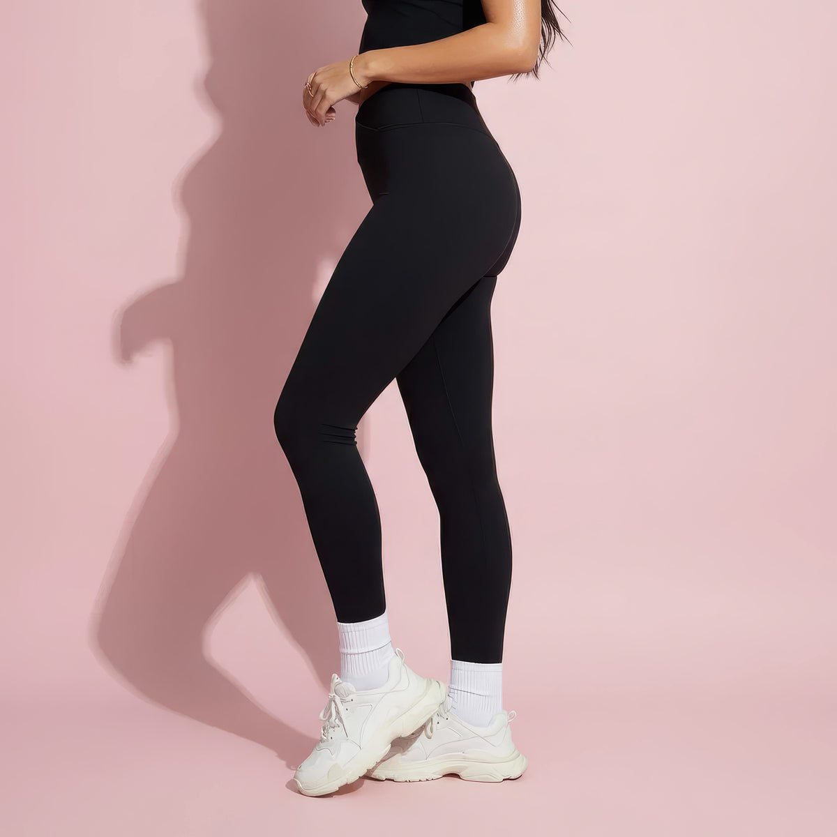 Anna-Kaci Active Women's High Waist Sculpting Leggings with Twist Front Waistband and Smooth Stretch Fabric