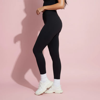 Anna-Kaci Active Women's High Waist Sculpting Leggings with Twist Front Waistband and Smooth Stretch Fabric