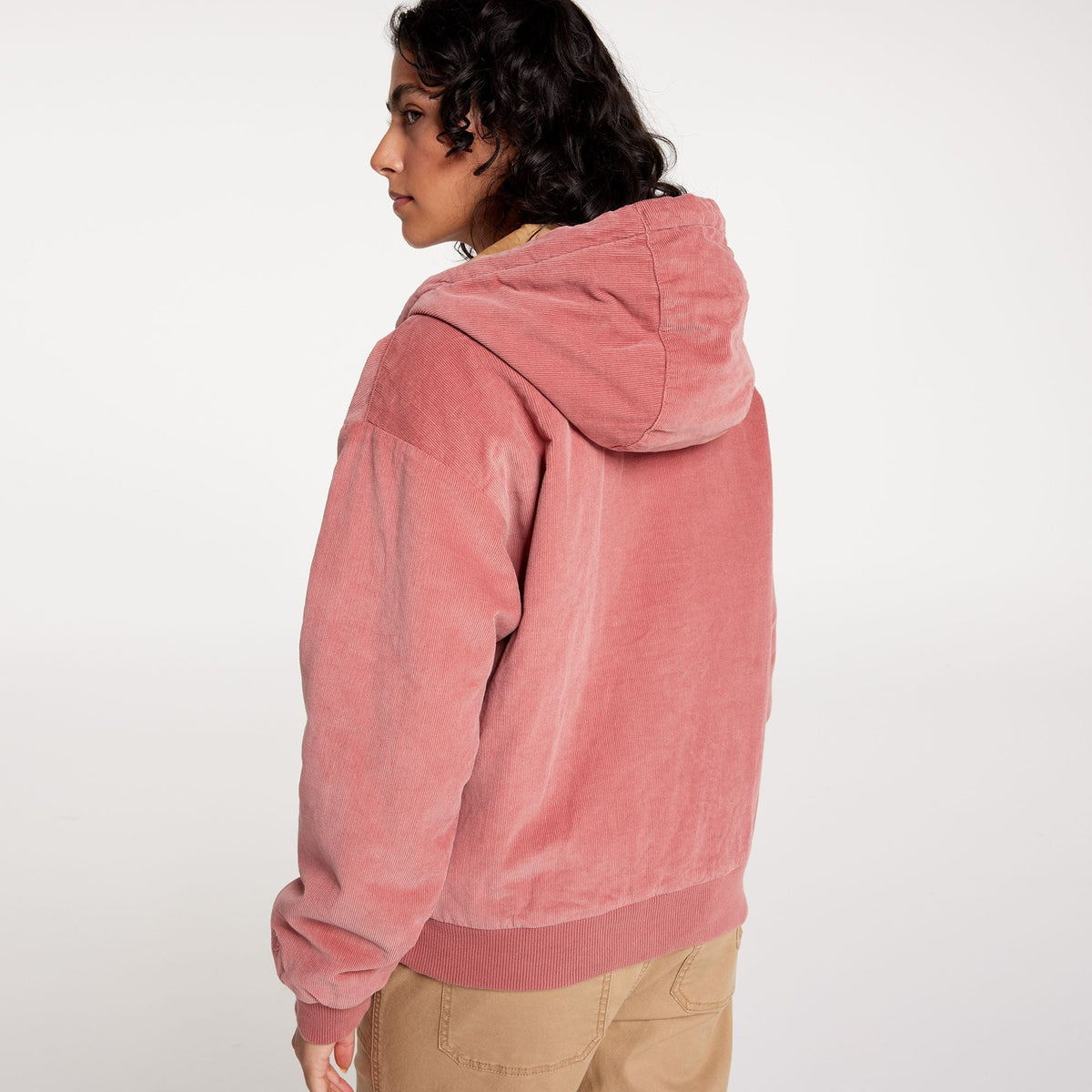 Alpine Design Women's Ad Cord Corduroy Quilted Fz Full Zip Hoodie