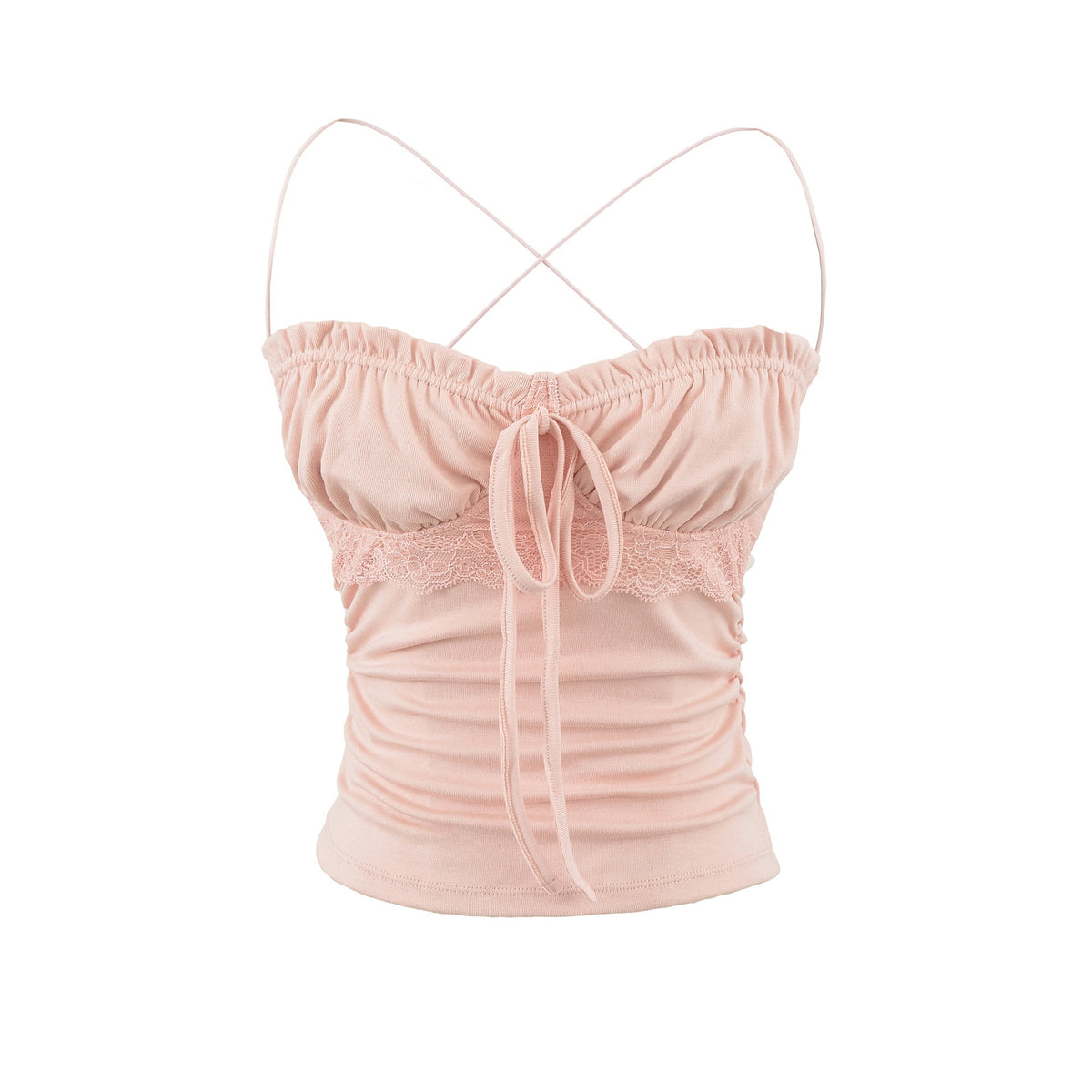 Slim fit lace up top for women
