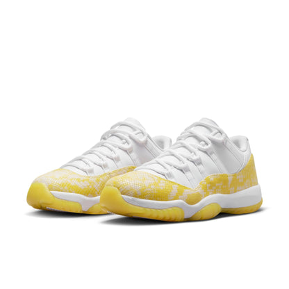 Air Jordan Women's Retro 11 Low 'Yellow Snakeskin' Sneakers