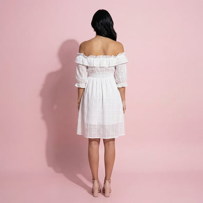 Ruffle Off Shoulder Summer Dress