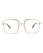 Alexander McQueen Square-Frame Metal Optical Frames