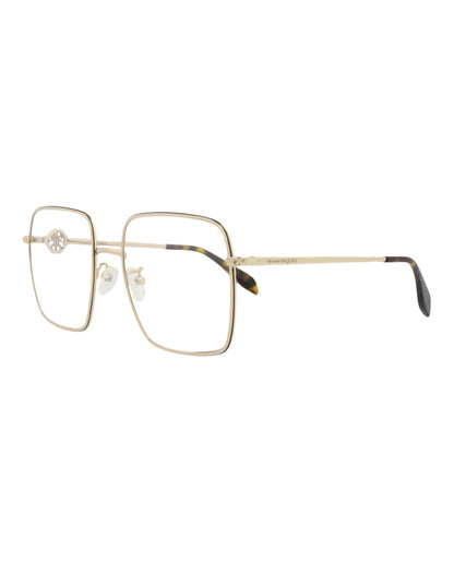 Alexander McQueen Square-Frame Metal Optical Frames