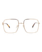 Alexander McQueen Square-Frame Metal Optical Frames