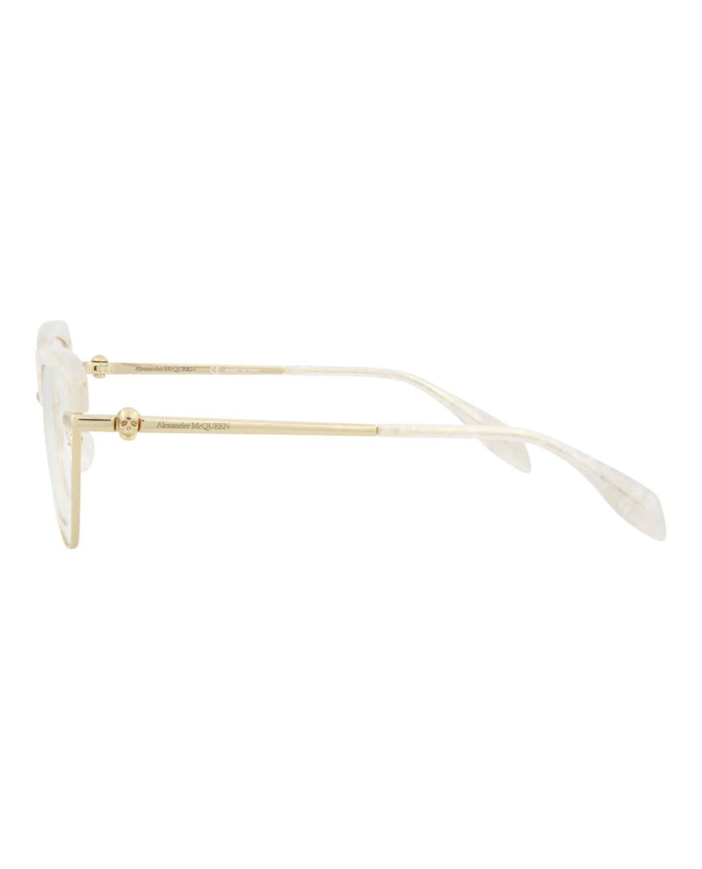 Alexander McQueen Cat Eye-Frame Metal Optical Frames