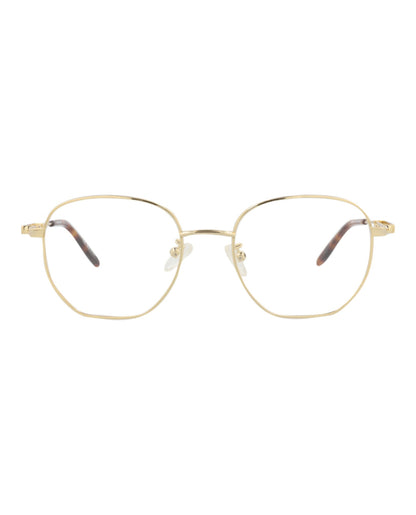 Alexander McQueen Round-Frame Metal Optical Frames