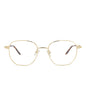 Alexander McQueen Round-Frame Metal Optical Frames