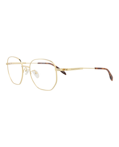 Alexander McQueen Round-Frame Metal Optical Frames
