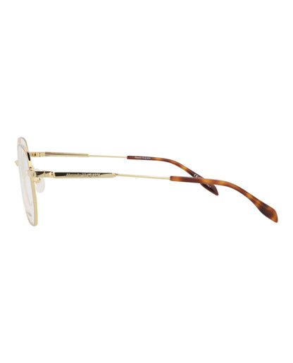 Alexander McQueen Round-Frame Metal Optical Frames
