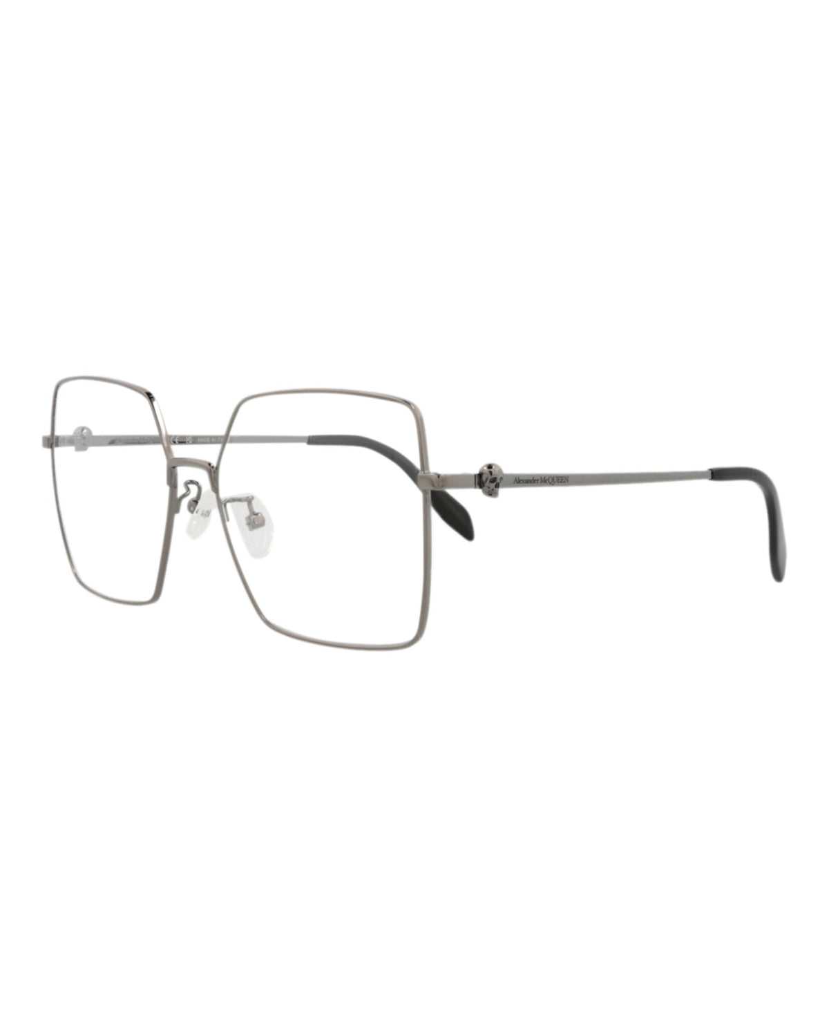 Alexander McQueen Square-Frame Metal Optical Frames