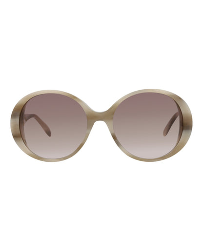 Alexander McQueen Round-Frame Acetate Sunglasses