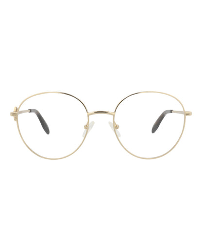 Alexander McQueen Round-Frame Metal Optical Frames